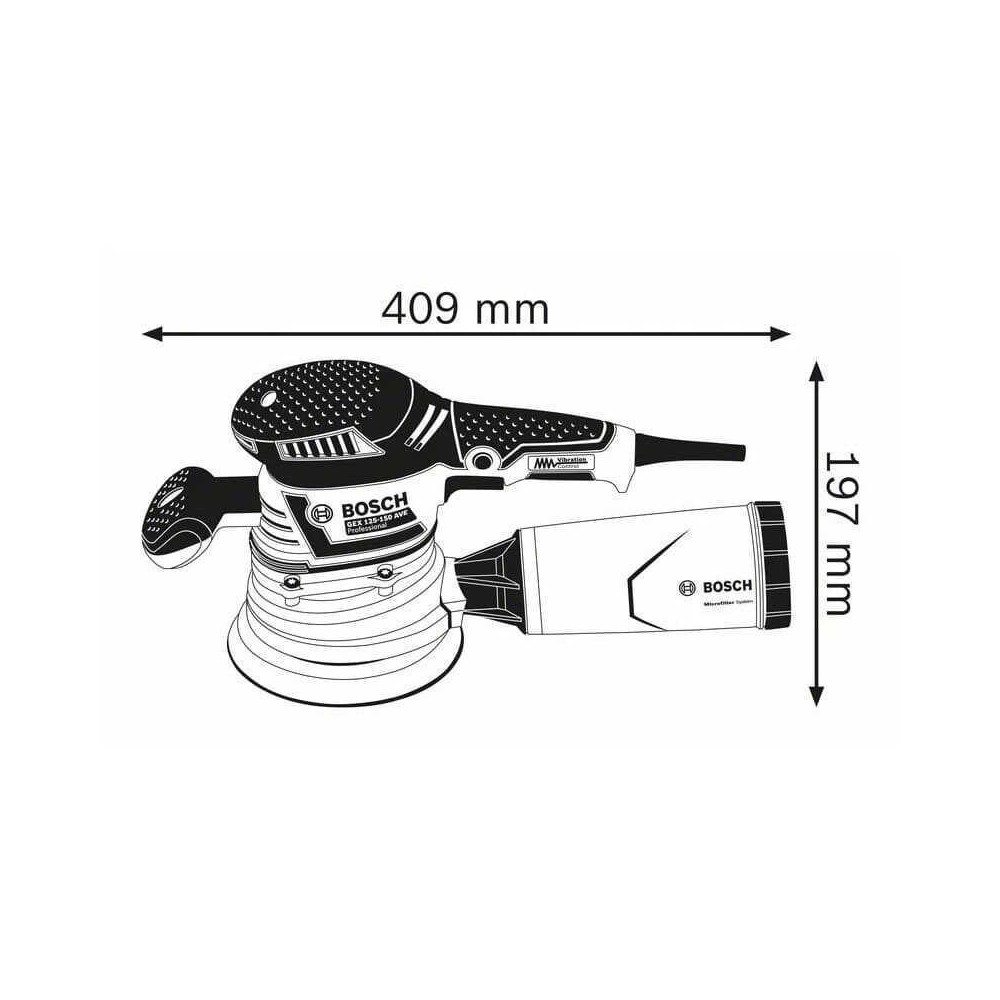 Ponceuse excentrique Bosch Professional 060137B102
