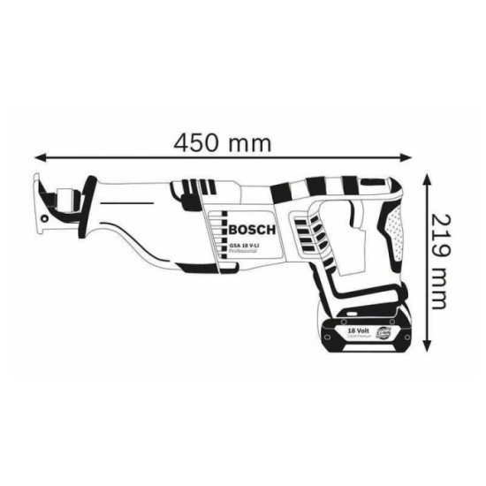 Scie sabre Bosch GSA 18V-LI