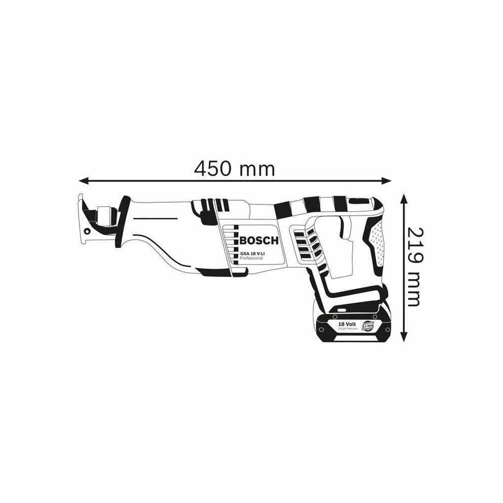 Scie sabre Bosch GSA 18V-LI