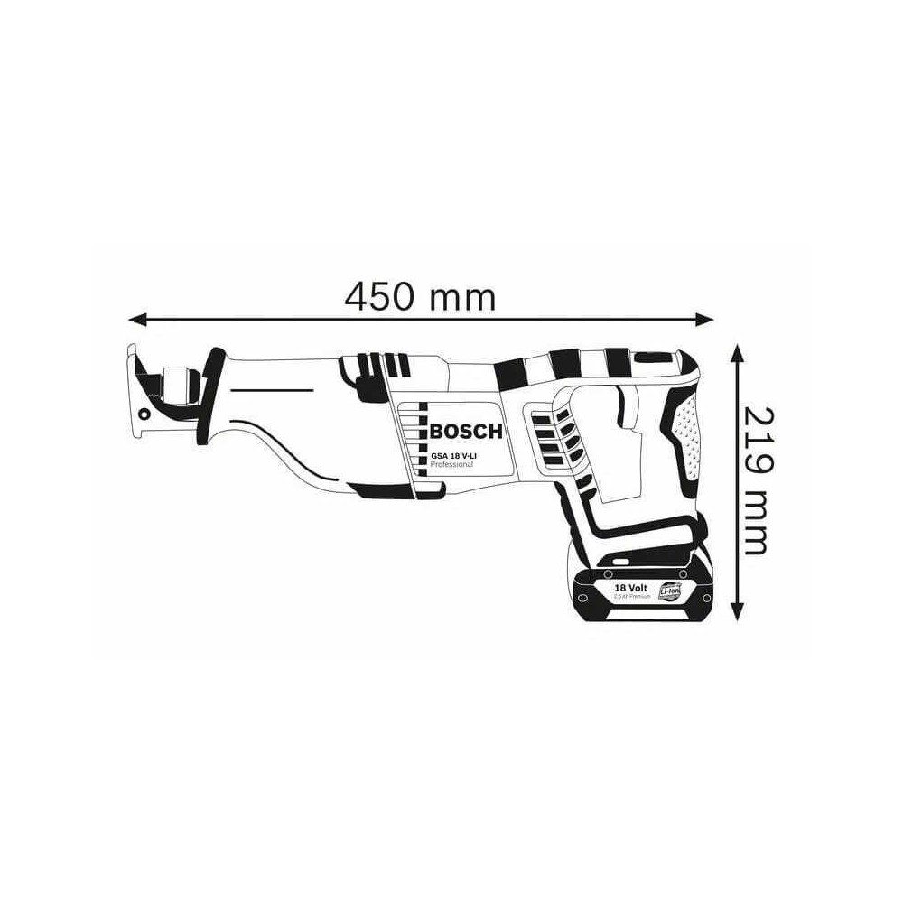 Scie sabre Bosch Professional GSA18V-LIN(0615990G9L)