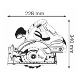 Scie circulaire sans fil Bosch 060166H006 18V Ø165 mm
