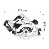 Scie circulaire sans fil Bosch GKS 18V-57 G Ø165 mm