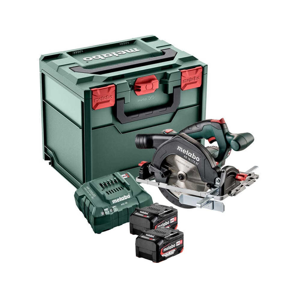 Scie circulaire Metabo 601857700 18V 2 batteries 5,2 Ah HT