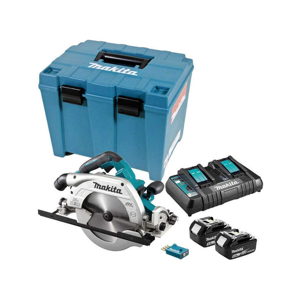 Scie circulaire Makita DHS900PT2U 36V 235 mm AWS