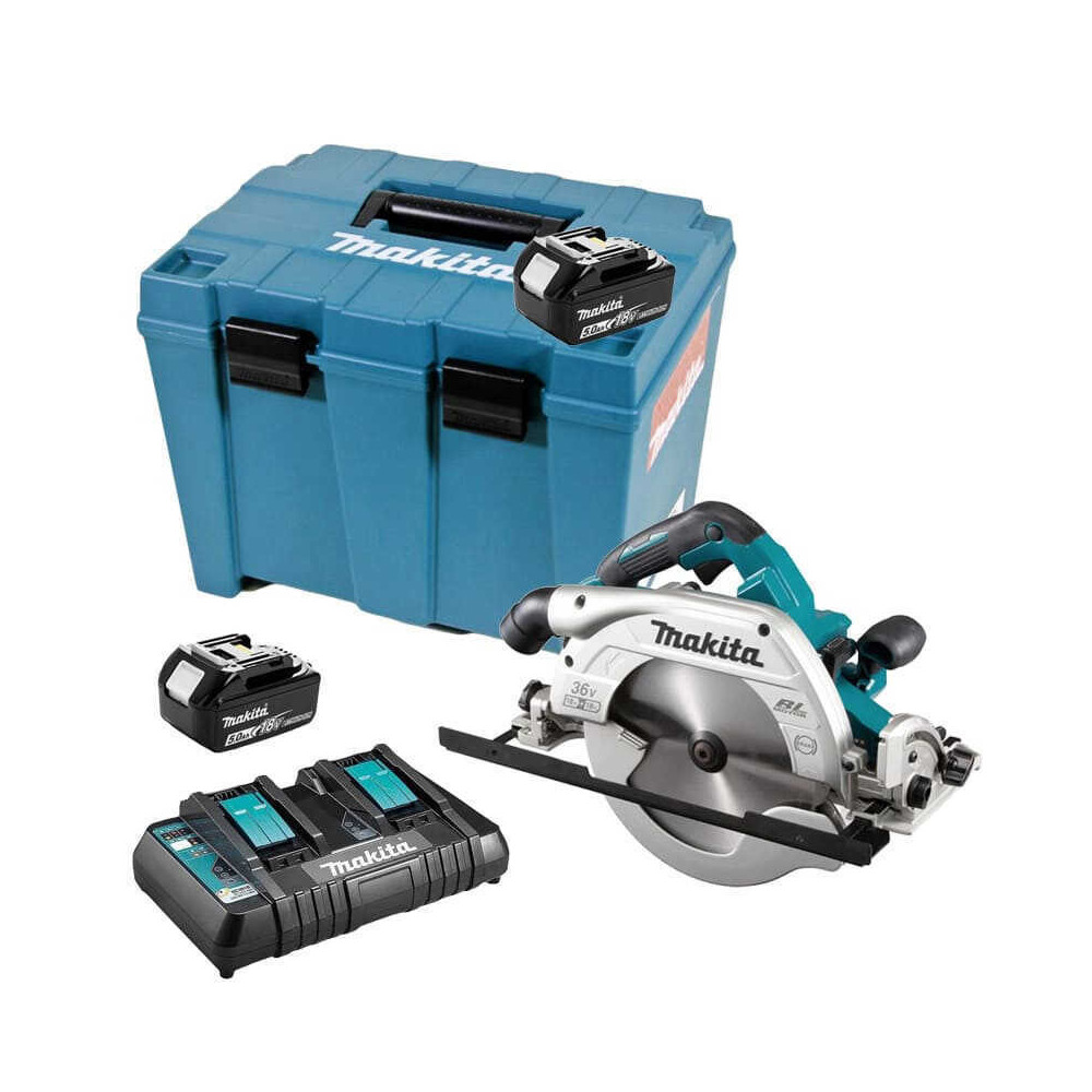 Scie circulaire Makita DHS900PT2 36V 235 mm 2 x 5,0 Ah