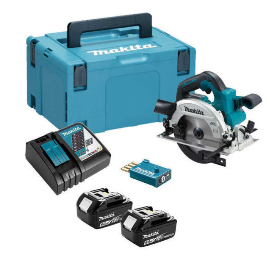 Scie circulaire Makita DHS661RTJU 18V AWS 2 x 5,0 Ah