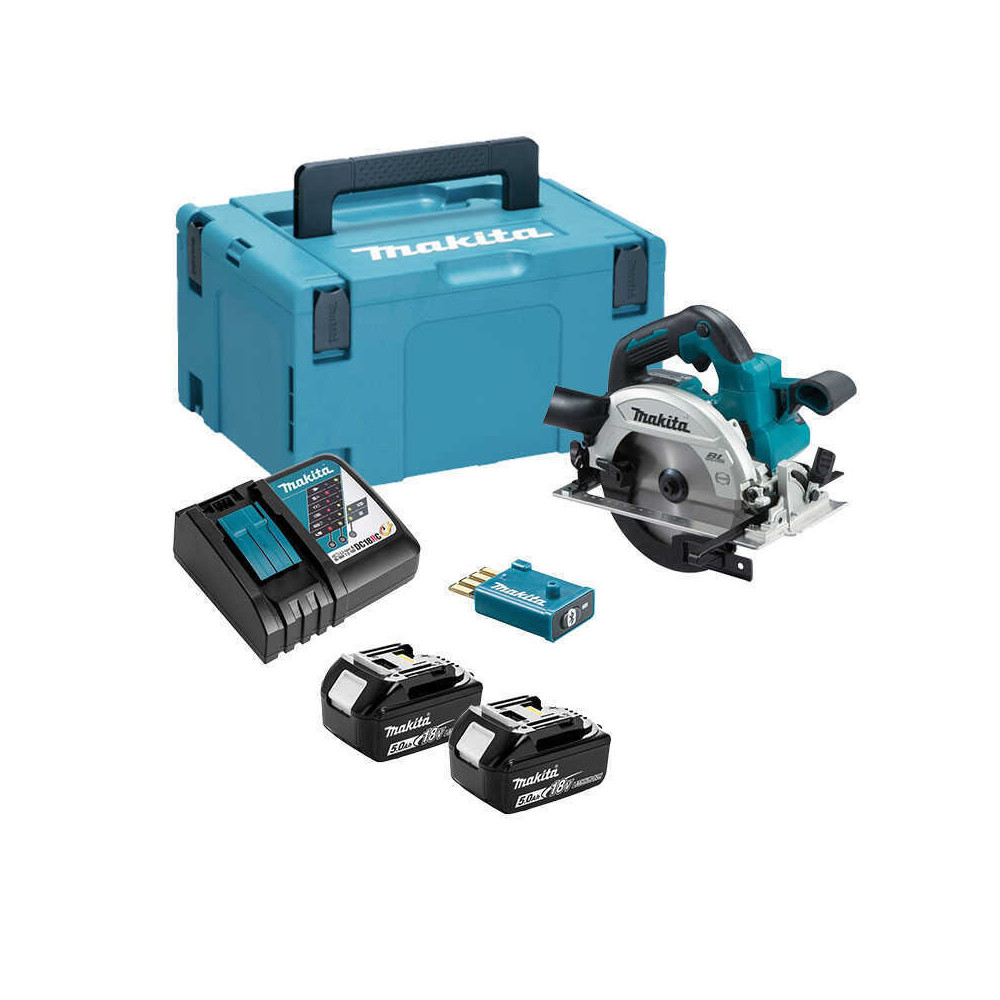 Scie circulaire Makita DHS661RTJU 18V AWS 2 x 5,0 Ah