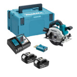 Scie circulaire Makita DHS661RTJU 18V AWS 2 x 5,0 Ah