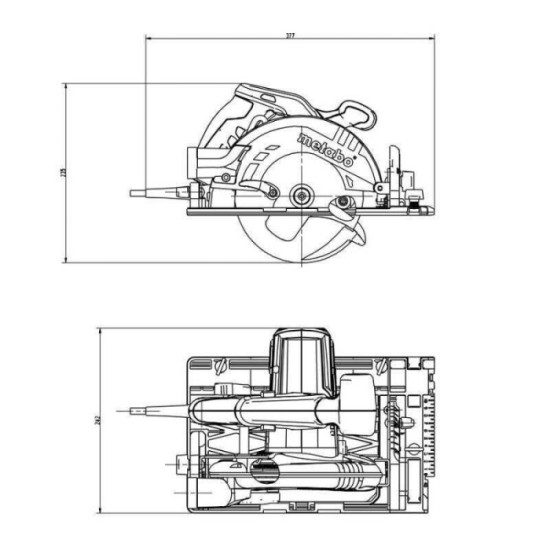Scie circulaire Metabo KS 55 FS 1 200 W lame 160 mm