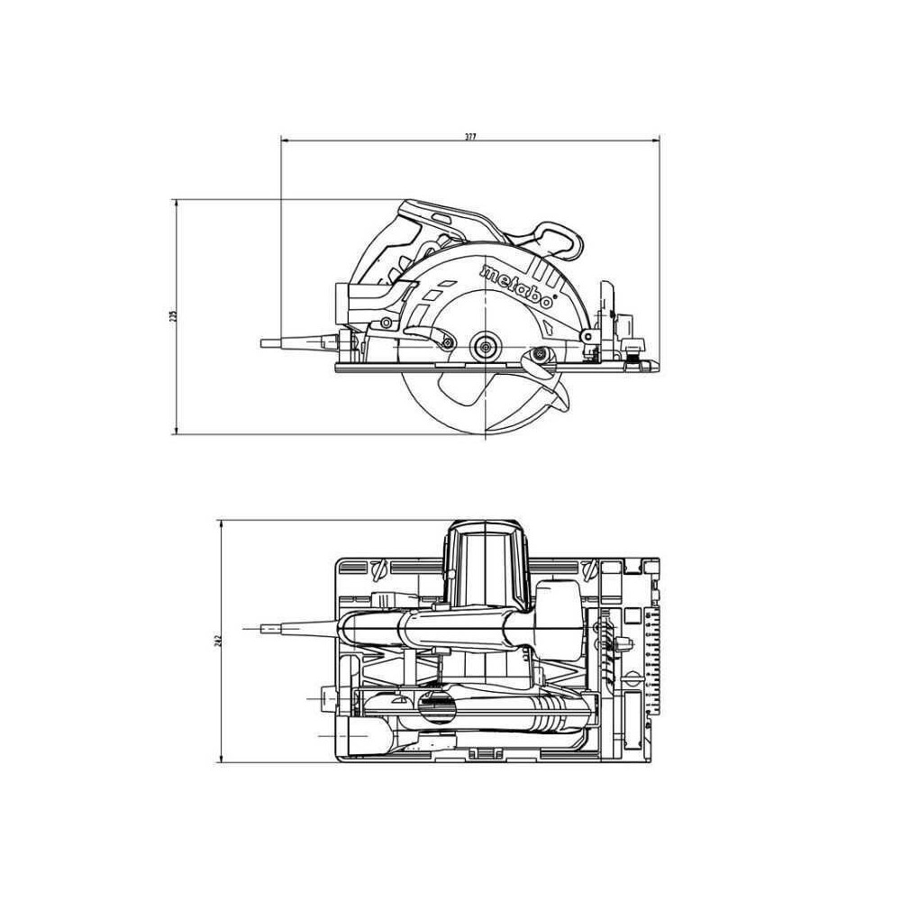 Scie circulaire Metabo KS 55 FS 1 200 W lame 160 mm