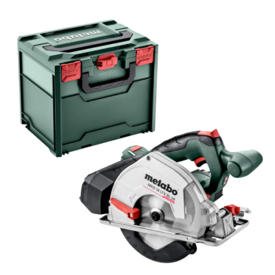 Scie circulaire Metabo MKS 18 LTX BL 58 18V machine nue HT