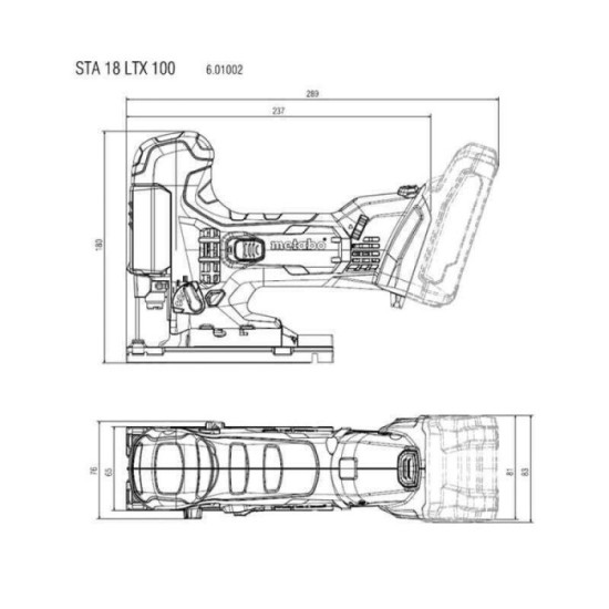 Scie sauteuse Metabo 601002890 STA 18 LTX 100