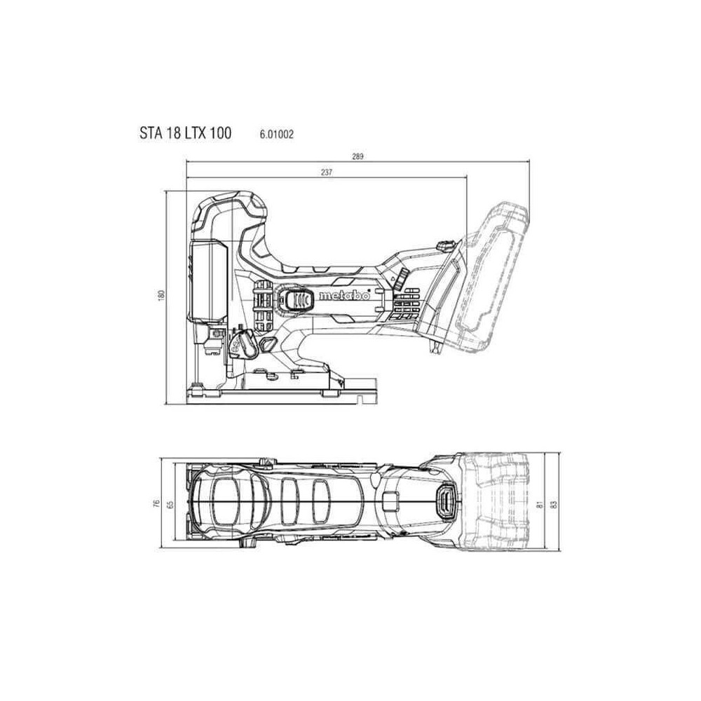 Scie sauteuse Metabo 601002890 STA 18 LTX 100