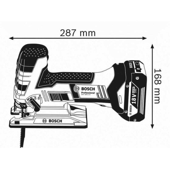 Scie sauteuse Bosch GST 18V-LI S 06015A5107 2 x 4,0 Ah