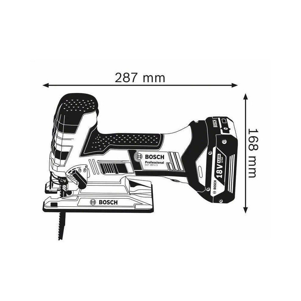 Scie sauteuse Bosch GST 18V-LI S 06015A5101