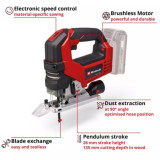 Scie sauteuse Einhell TP-JS 18/135 Li BL - Solo