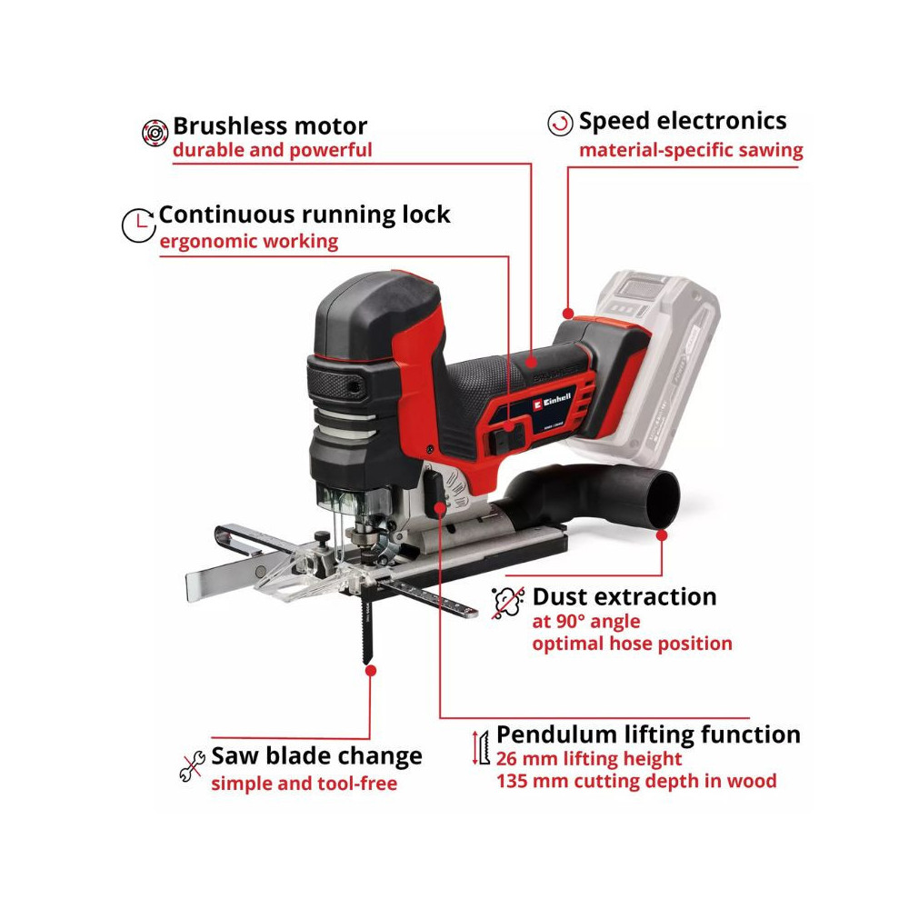 Scie sauteuse Einhell TP-JST 18/135 Li BL - Solo