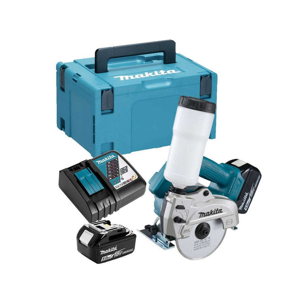 Scie circulaire Makita DCC501RTJ 18V 125 mm 2 x 5,0 Ah