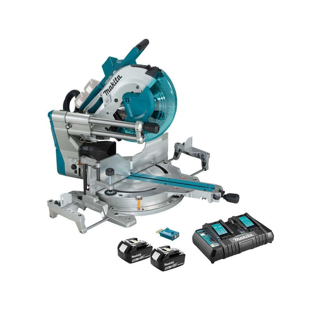 Scie radiale Makita DLS211PT2U 36V 305 mm 2 x 5,0 Ah