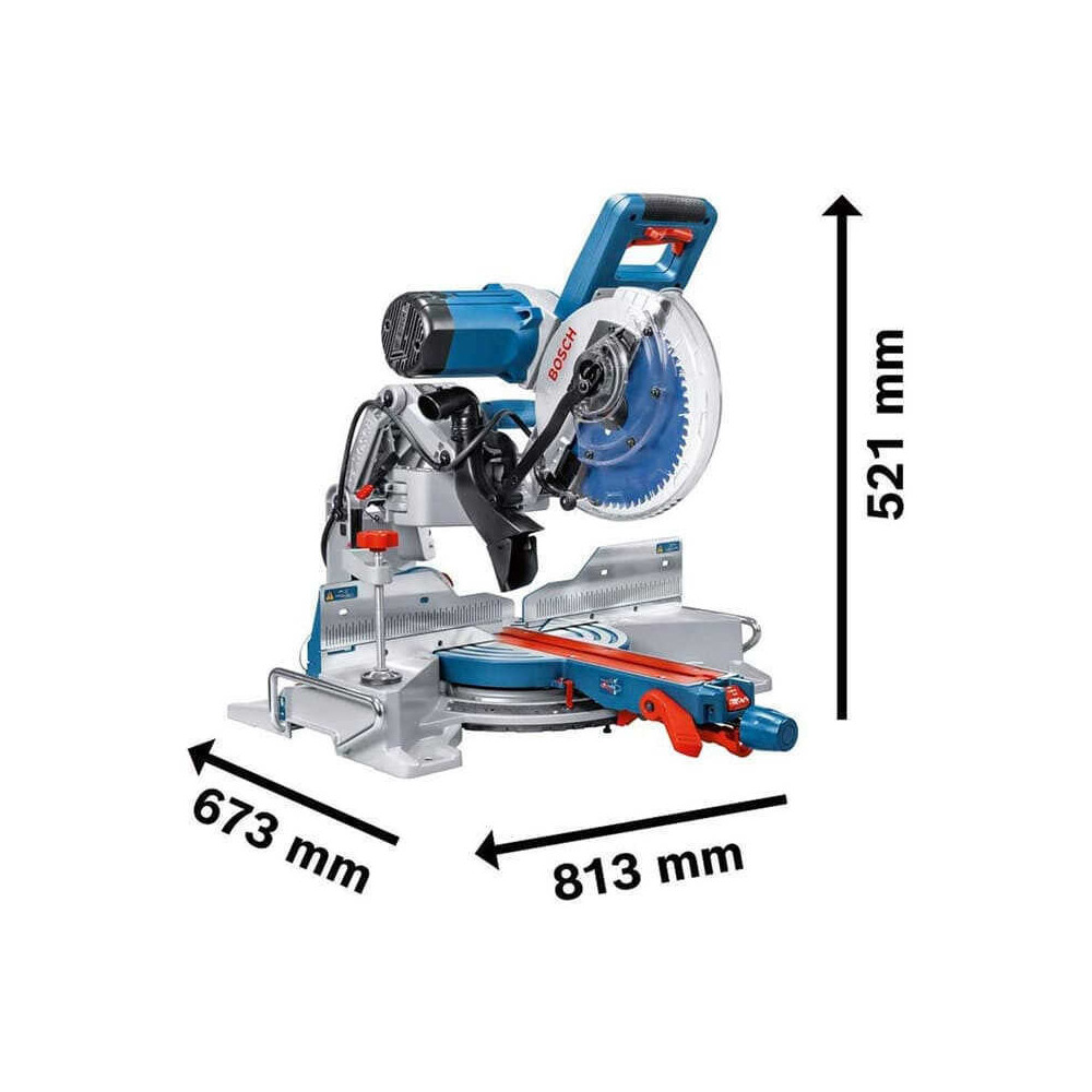 Scie à onglet radiale Bosch GCM 10 GDJ 2 000 W Ø254