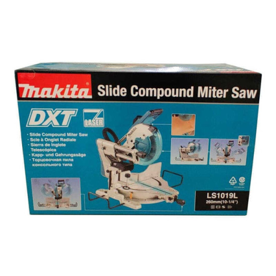 Scie à onglet radiale Makita LS1019L 1 510 W 260 mm