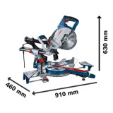 Scie à onglet radiale Bosch GCM 8 SJL 1 600 W