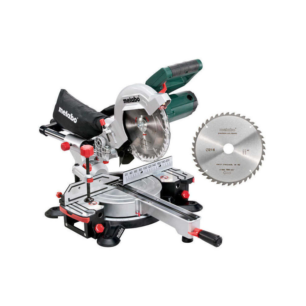 Scie à onglets radiale Metabo KGS 216 M Set 690827000