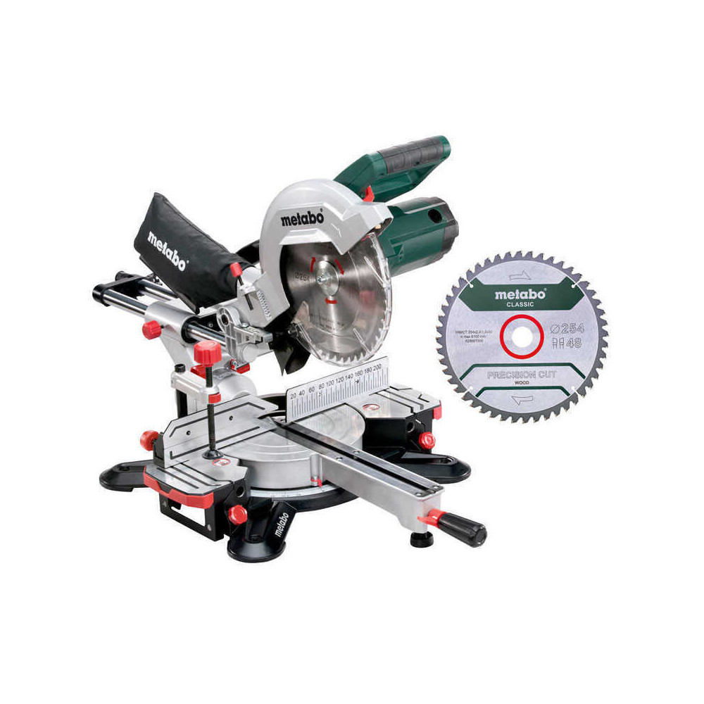 Scie à onglets radiale Metabo KGS 254 M Set 690828000