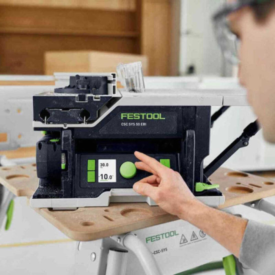 Scie circulaire sur table Festool sans fil CSC SYS 50 EB-Basic