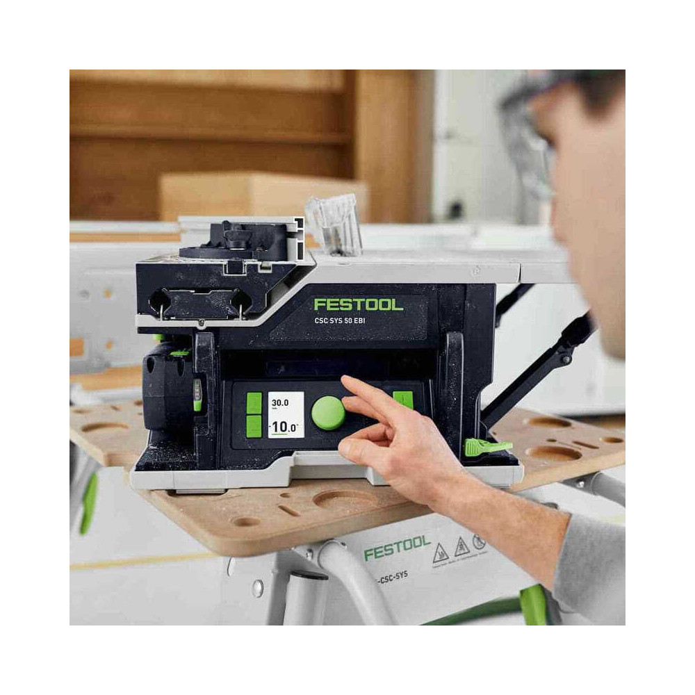 Scie circulaire sur table Festool sans fil CSC SYS 50 EB-Basic