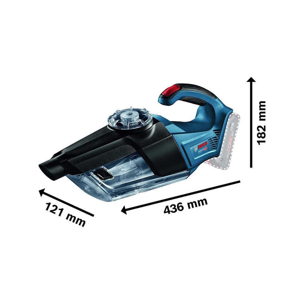 Aspirateur Bosch GAS 18V-1 06019C6200 18V machine nue