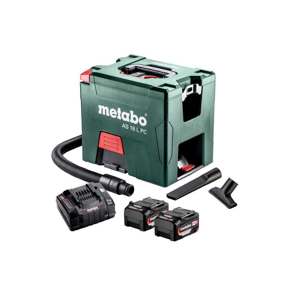 Aspirateur Metabo 602021000 18V classe L 2 batteries