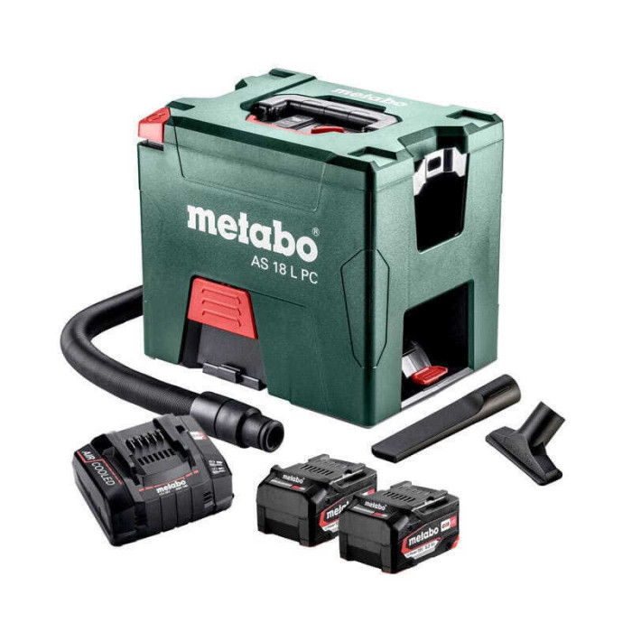 Aspirateur Metabo 602021000 18V classe L 2 batteries