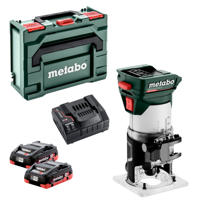 Affleureuse sans fil Metabo 601742800 18V 2 batteries