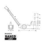 Cric Oléopneumatique 10T/20T/40T Bahco BH2402010