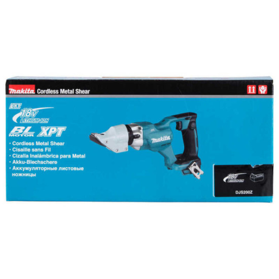 Cisaille métal Makita DJS200Z 18V brushless acier 2 mm