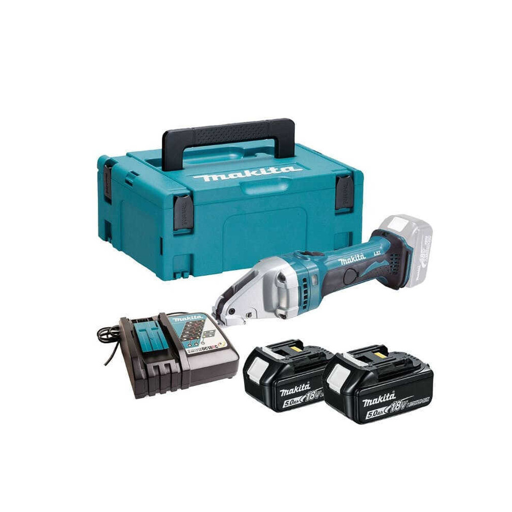 Cisaille métal Makita DJS161RTJ 18V 2 x 5,0 Ah coffret