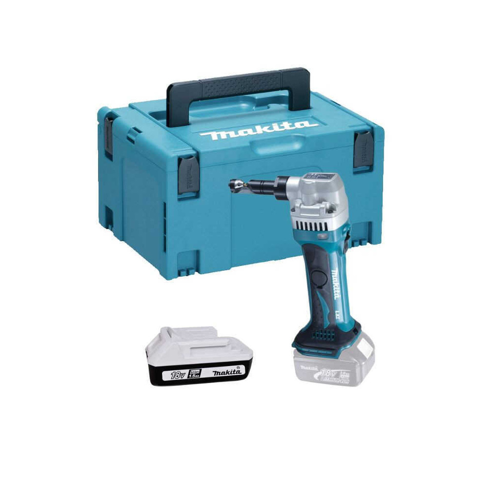 Grignoteuse Makita DJN161Y1J 18V 1,5 Ah coffret