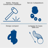 Aspirateur d'atelier Scheppach 5906306901 DC100