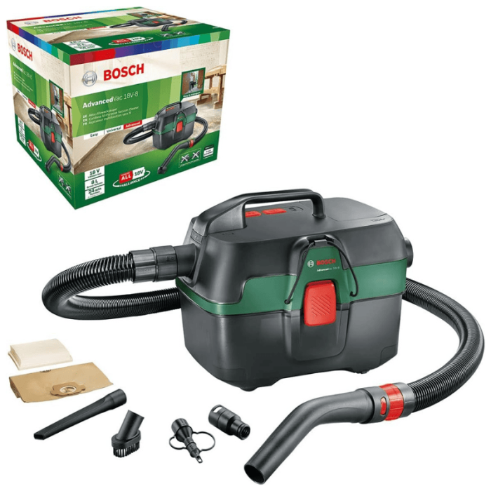 Aspirateur sans fil Bosch DIY 06033E1001 18V cuve 8 L