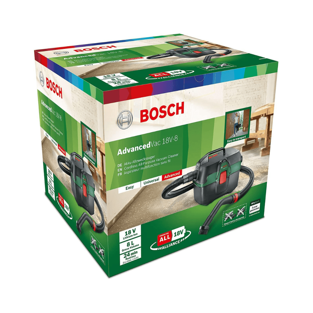 Aspirateur sans fil Bosch DIY 06033E1001 18V cuve 8 L