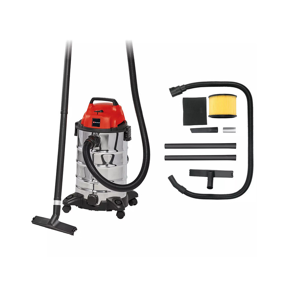 Aspirateur Einhell TC-VC 1930 S 1 500 W cuve inox 30 L