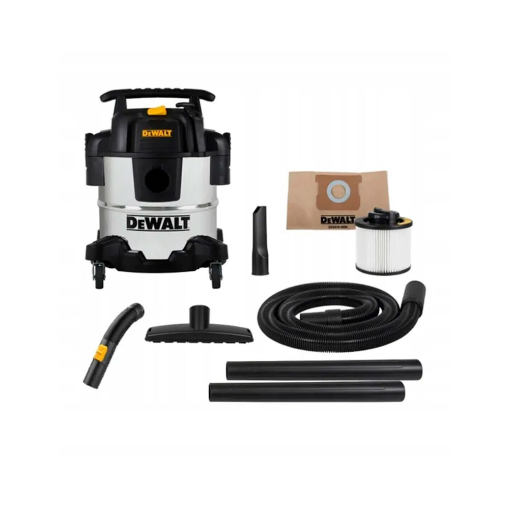 Aspirateur DeWalt DXV20SC cuve inox 20 L 1050 W