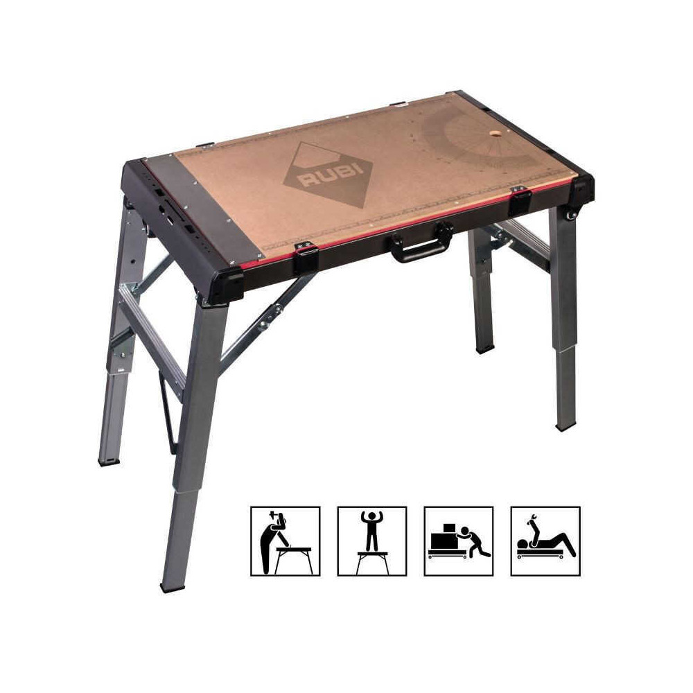 Table de travail pliante 4 en 1 Rubi 66924