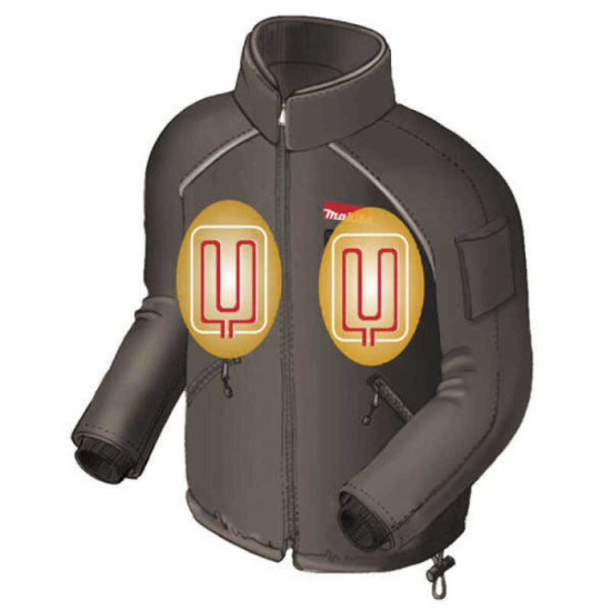 Blouson chauffant Makita DCJ200ZL 14,4V et 18V