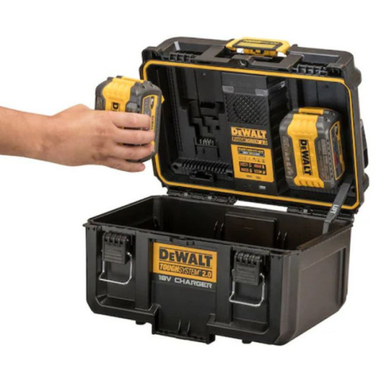 Coffret ToughSystem + chargeur double DeWalt DWST83470-GB