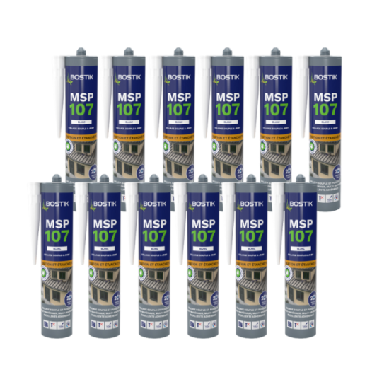 Mastic MS polymère Bostik MSP107-BLCx12 lot de 12