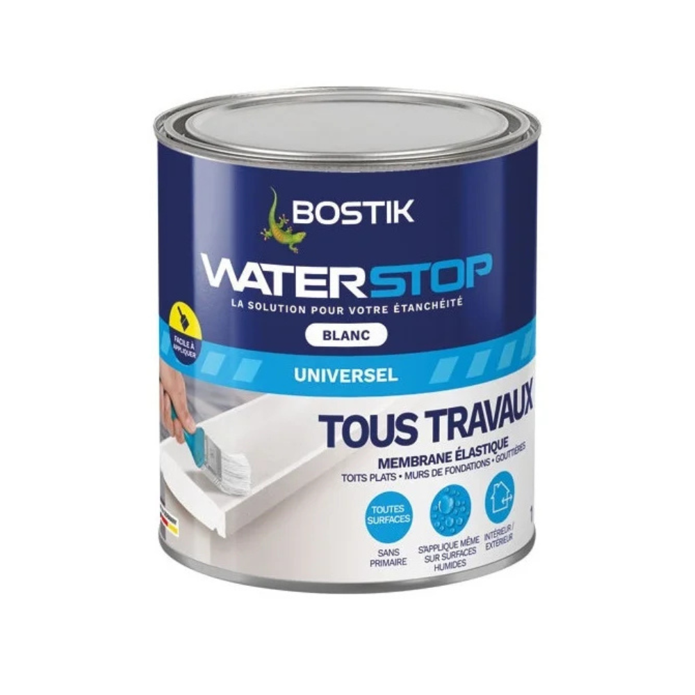 Membrane étanchéité Waterstop Bostik WATERSTOP-BLANC-1KG