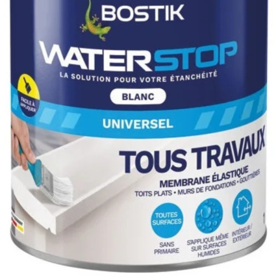 Membrane étanchéité Waterstop Bostik WATERSTOP-BLANC-1KG