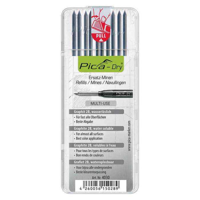 Mines graphite Pica 4030 pour Pica-Dry x10